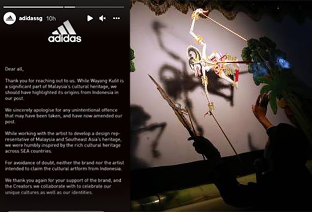 Sebut Wayang dari Malaysia, Adidas Singapura Dihujat Netizen