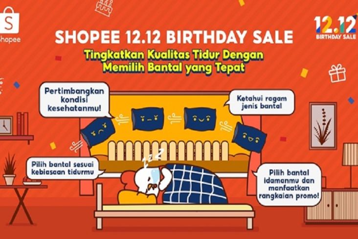 Ingin Tidurmu Berkualitas? Dapatkan Bantal yang Tepat di Shopee 12.12 Birthday Sale