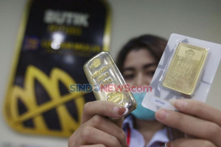 Wow, Harga Emas Antam Melesat Rp6.000 Per Gram di Akhir Pekan