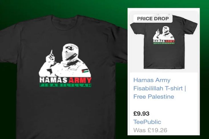 Google Dituding Dapat Untung dari Penjualan T-shirt yang Mendukung Hamas