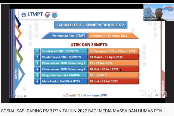 Jangan Terlewat, Ini Waktu dan Jadwal Lengkap UTBK SBMPTN 2022