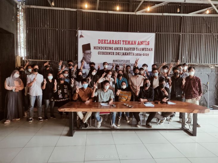 Relawan Deklarasikan Anies Baswedan Gubernur DKI Jakarta 2 Periode