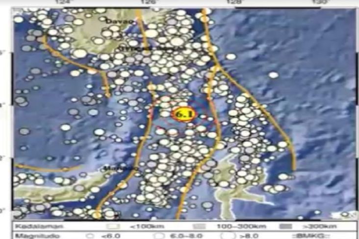 Gempa Magnitudo 6,1 Guncang Melonguane Kepulauan Talaud