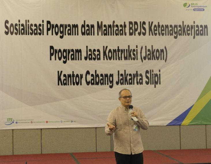 BPJAMSOSTEK Jakarta Slipi Gelar Sosialisasi ke Pekerja Sektor Jasa Konstruksi