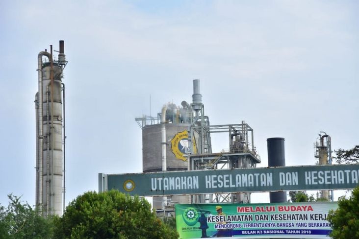 Setelah 10 Tahun Mati Suri, Pabrik Pupuk Iskandar Muda-1 Beroperasi Lagi