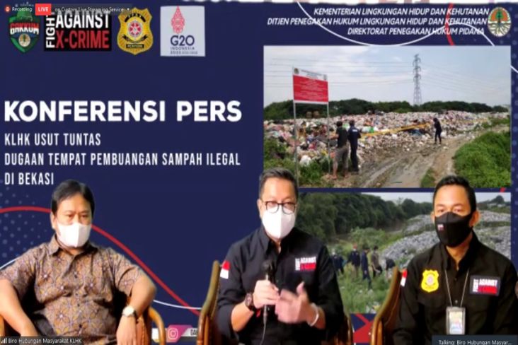 Gakkum KLHK Tindak Pengelola Pembuangan Sampah Ilegal di Bekasi