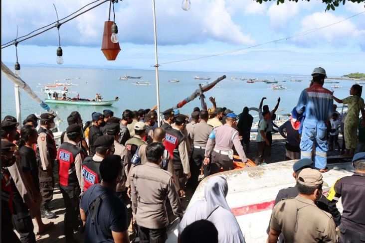 Penertiban Perahu Nelayan di Senggigi Ricuh, Polisi Turun Tangan