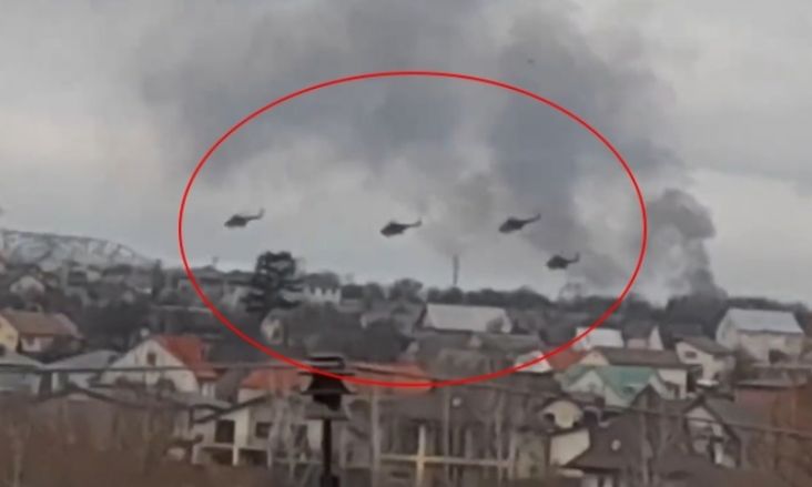 Kerahkan 200 Helikopter Tempur, Rusia Rebut Lapangan Terbang Dekat Kiev