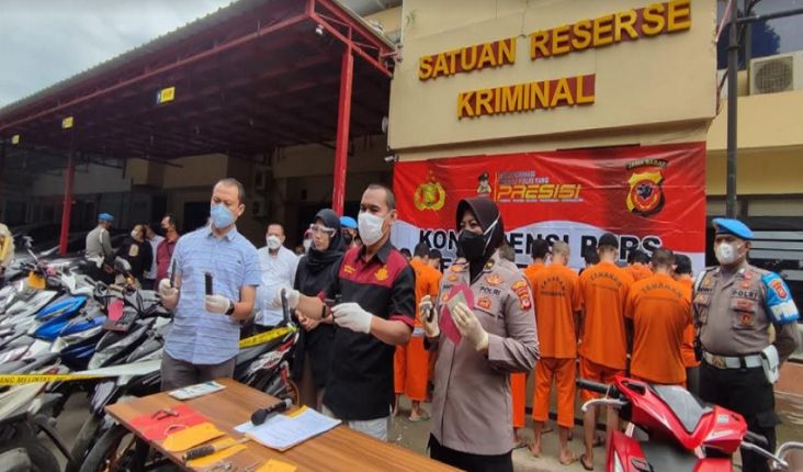 Modus Baru Curanmor Patahkan Stang, 30 Unit Motor Curian Disita di Bandung