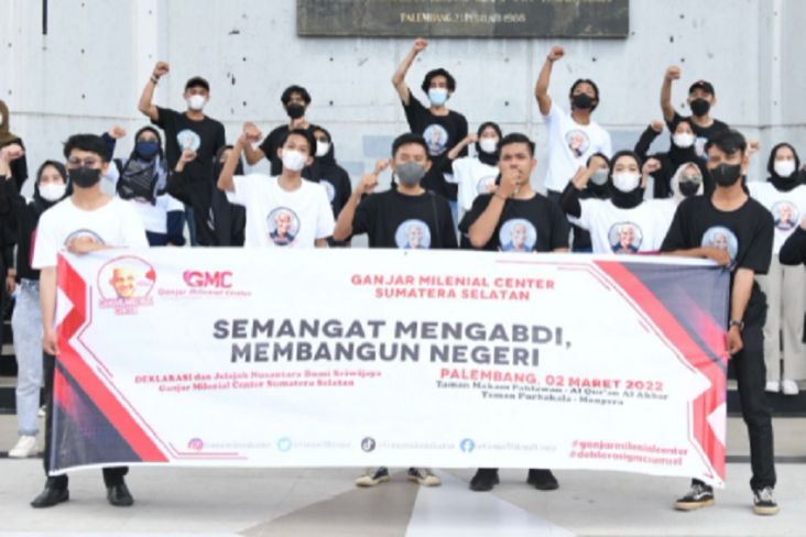 Borong Dagangan PKL, GMC Sumsel Deklarasi Dukung Ganjar Capres 2024
