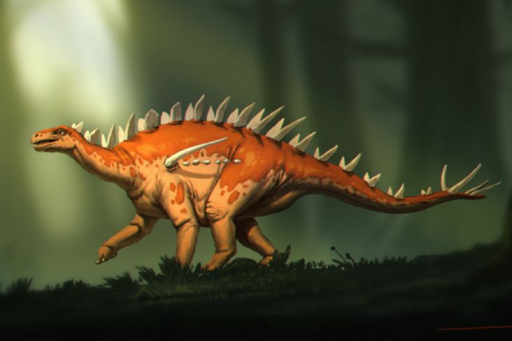 Stegosaurus Berkepala Kecil Dinosaurus Tertua, Punya Ekor Panjang Berduri