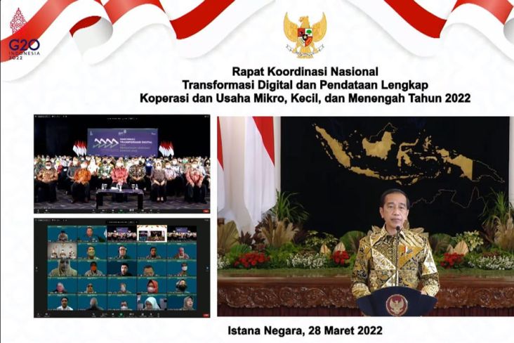 17,5 Juta UMKM Sudah Nyebur ke Digital, Jokowi Belum Puas