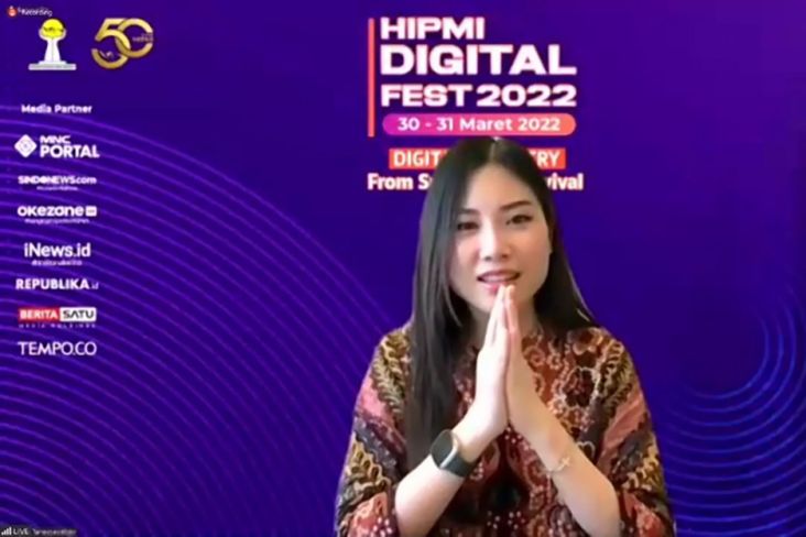 Bicara di HIPMI Digital Fest 2022, Wamenparekraf Angela Tanoesoedibjo Dorong UMKM Go Digital