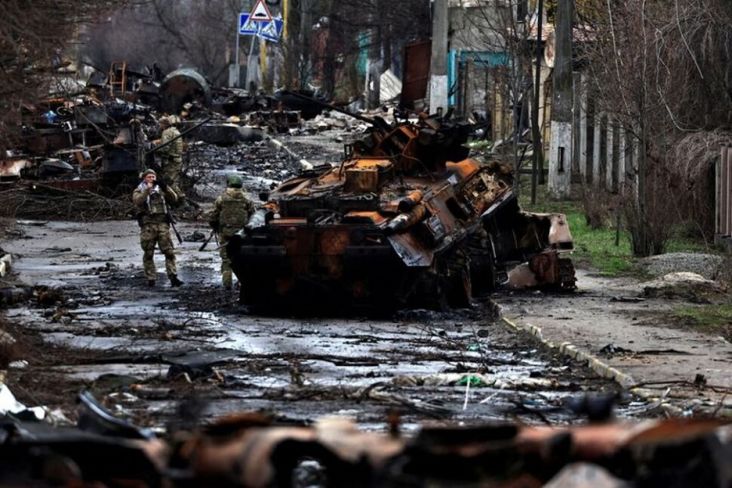 Tentara Rusia Dituduh Bantai 57 Warga Sipil di Bucha Ukraina, Mayat-mayat Berserakan