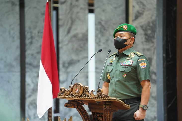 KSAD Jenderal Dudung Abdurachman Terima Laporan Kenaikan Pangkat 19 Pati TNI AD, Ini Rinciannya