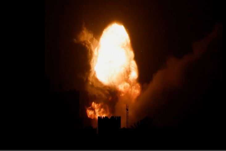Balas Serangan Roket, Jet Tempur Israel Bombardir Gaza