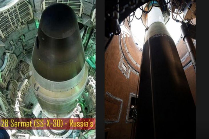 Ini Perbandingan Rudal Balistik Sarmat Rusia dengan Minuteman III AS