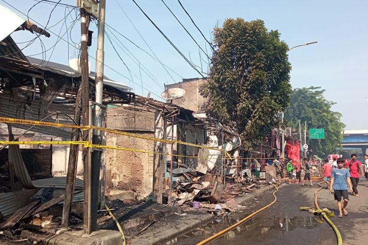 Usai Terbakar, Suasana Sendu Selimuti Pasar Gembrong Jakarta Timur