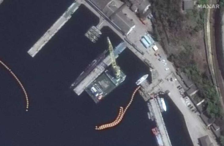 Foto Satelit Bongkar Persiapan Kapal Selam Rusia, Dipersenjatai Rudal Kalibr