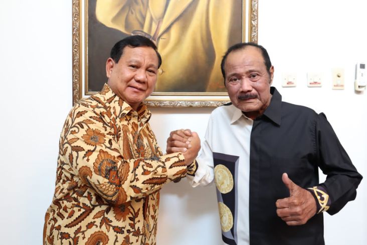 Jenguk Mantan KSAD Subagyo HS, Prabowo Didoakan Jadi Presiden