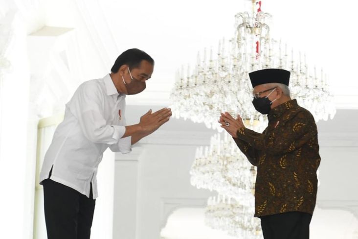 Jokowi Silaturahmi dengan Wapres di Istana Merdeka, Ini yang Dibahas