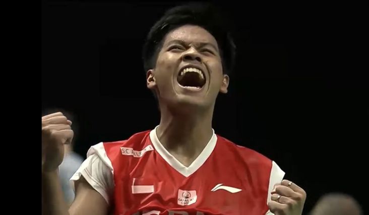 Syabda Perkasa Cetak Debut Manis di Piala Thomas 2022, Netizen: Pahlawan Baru Indonesia!