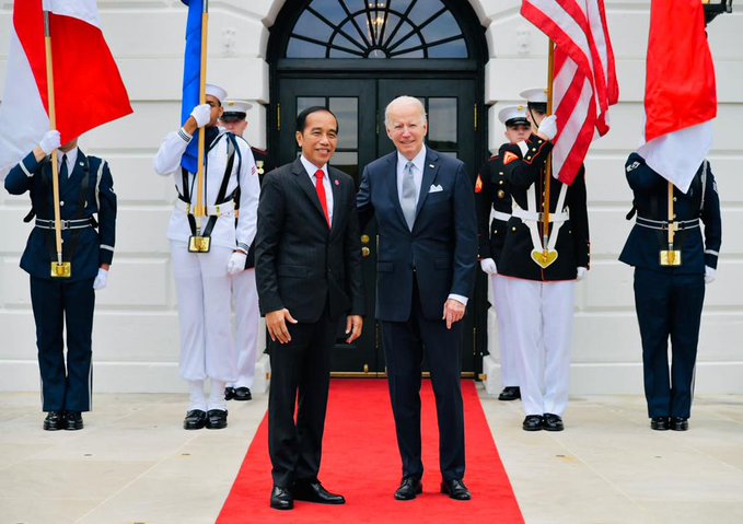 Hadiri Jamuan Makan Malam Gedung Putih, Jokowi Sampaikan Pesan Ini pada Biden