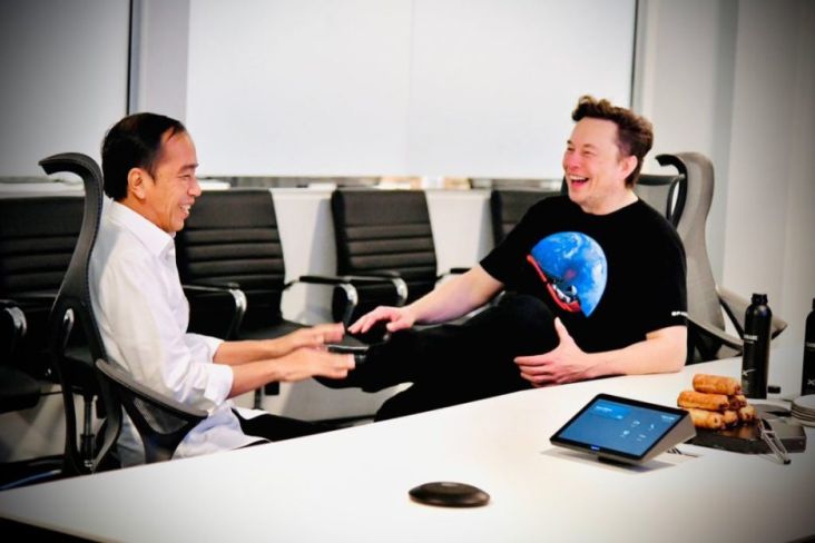 Kunjungi SpaceX, Jokowi-Elon Musk Diskusikan Peluang Kerja Sama