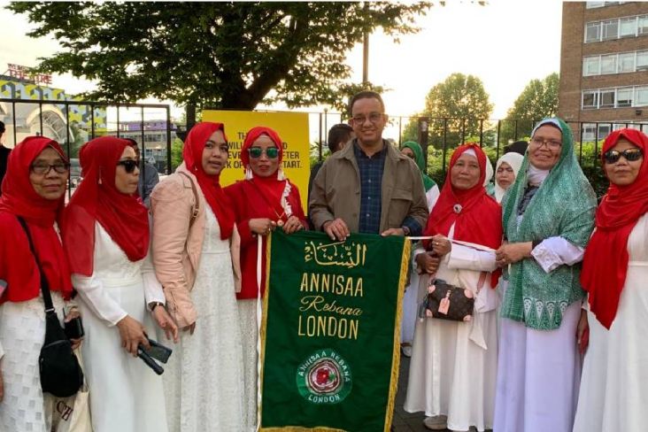 Anies Bertemu Anissaa Rebana dan Muslimat Al Washliyah di London