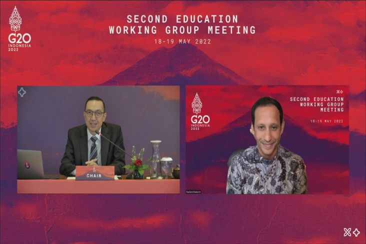 Nadiem Paparkan Program Merdeka Belajar di Education Working Group G20