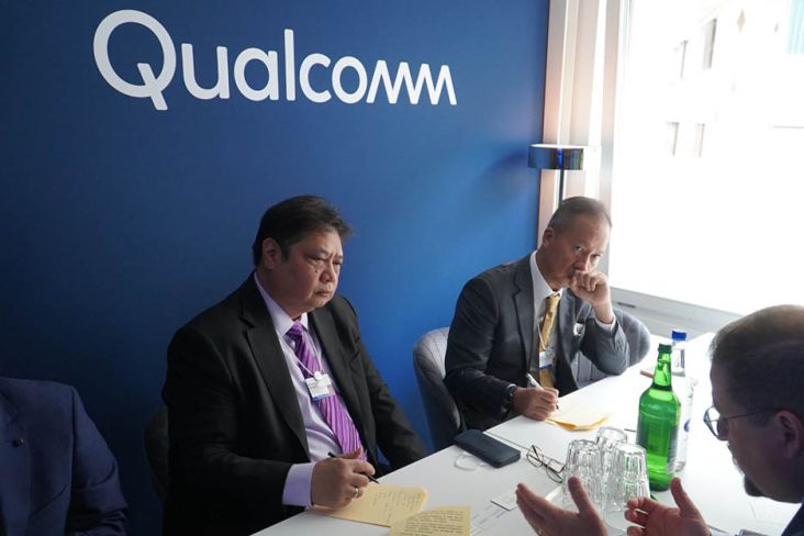 Pertemuan Menko Airlangga-CEO Qualcomm: Perluas Peluang Investasi Bidang Digital