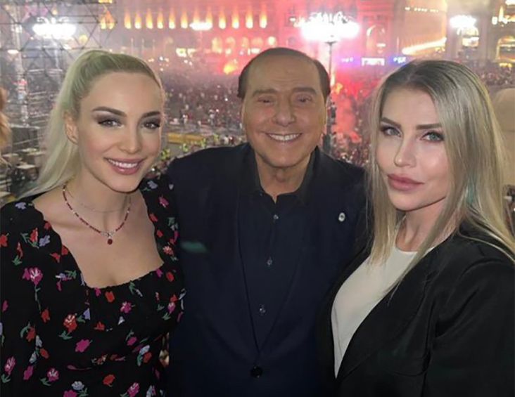 Viral, Silvio Berlusconi Pesta Scudetto AC Milan Bersama Istri Baru Berusia 32 Tahun!