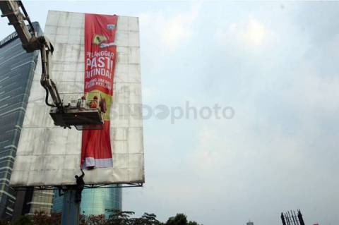 Biaya Pasang Reklame di Jakarta Mulai dari Rp5 Ribu hingga Rp4 Juta