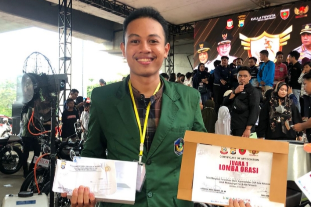 Mahasiswa UMI Juara Orasi Ilmiah Gema Pancasila Polrestabes Makassar
