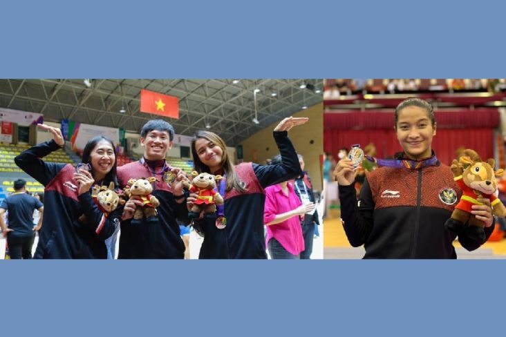 4 Mahasiswa UEU Boyong Medali untuk Indonesia di SEA Games 2021 Vietnam