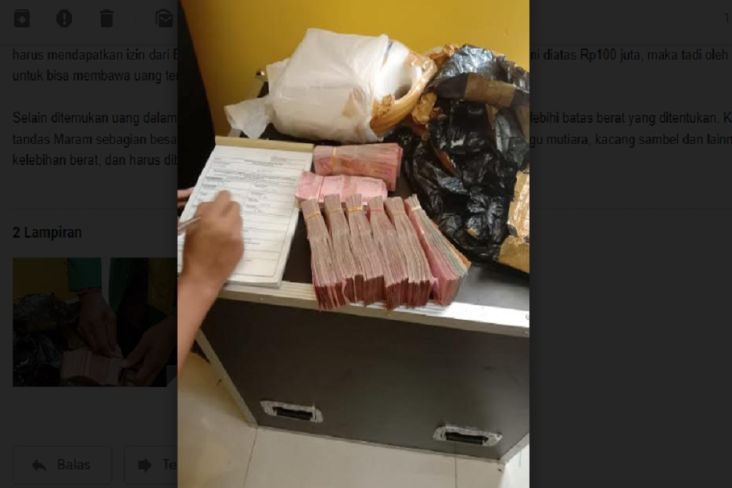 Petugas Bea Cukai Temukan Uang Tunai Rp150 Juta di Dalam Jeriken Milik Calon Jamaah Haji Tulungagung