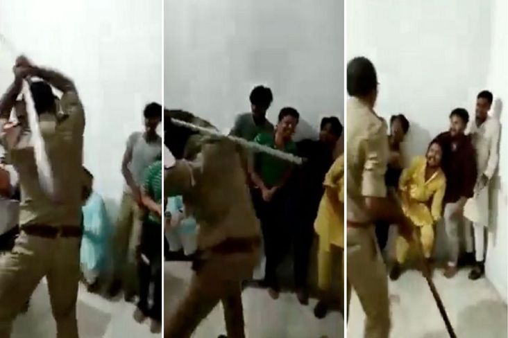 Brutalnya Polisi India Pukuli Sekelompok Muslim di Tahanan, Politisi BJP Senang