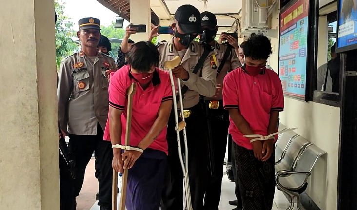 Tebas Korban dengan Parang, Begal Sadis di Lombok Timur Ambruk Ditembak Polisi