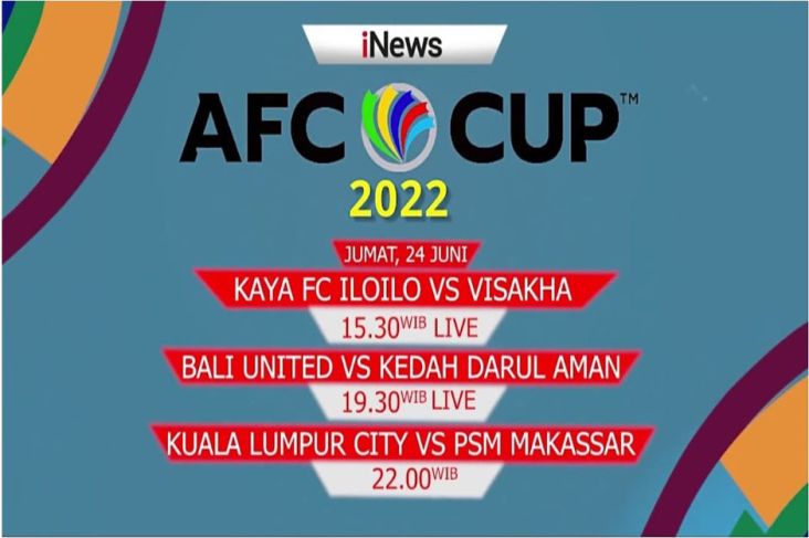 LIVE di iNews, Bali United dan PSM Makassar Berlaga di AFC Cup 2022