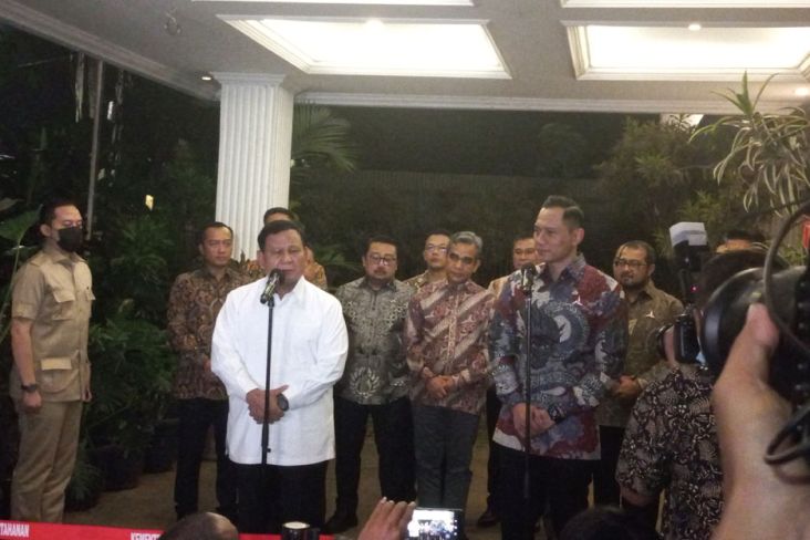 Bertemu AHY di Kertanegara, Prabowo Titip Salam Hormat untuk SBY