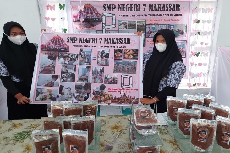 Kreasi dari Sekolah Penggerak, Siswa SMPN 7 Makassar Olah Ikan Tuna Jadi Abon