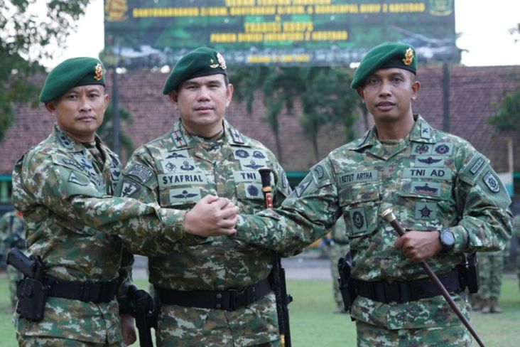 Mutasi TNI, Danyonarhanud 2/ABW Kostrad Berganti