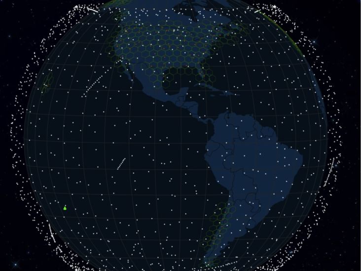 Ruwet, Begini Tampilan 2.200 Satelit Starlink di Orbit Bumi