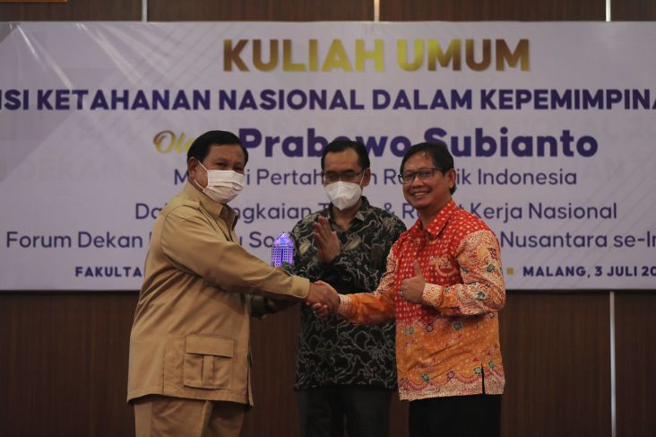 Menhan Prabowo Tekankan Pentingnya Perguruan Tinggi Membantu Ketahanan Nasional