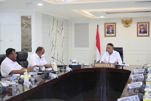 Menpora Amali Terima KONI Pusat Bahas Progress Report PON XXI Aceh-Sumut 2024