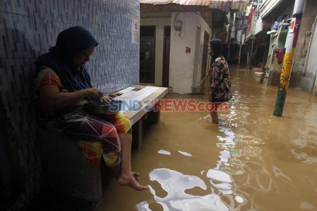 Banjir DKI Rendam 83 RT, Terbanyak di Jakarta Timur