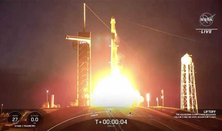 SpaceX Luncurkan Kargo CRS 25 ke Stasiun Luar Angkasa Internasional, Bawa 2.630 Kg Logistik