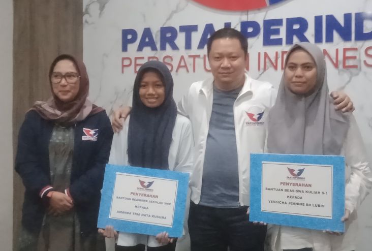 DPW Partai Perindo Jambi Komitmen Beri Beasiswa Kakak Adik Tak Mampu hingga Kuliah S1