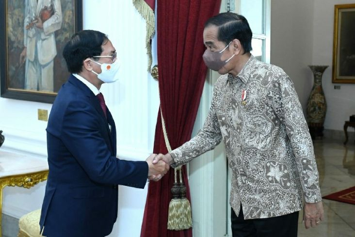 Di Hadapan Menlu Vietnam, Jokowi Sampaikan Pentingnya Percepat Perundingan ZEE