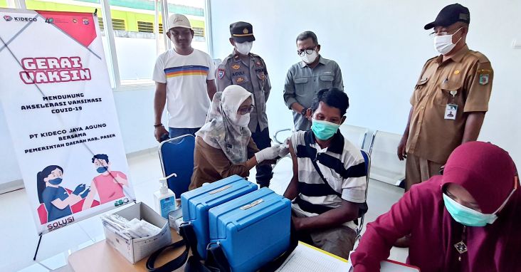 Kideco Gandeng Pemkab Paser Gelar Vaksinasi untuk Warga di 27 Desa